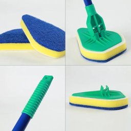 Vassoura Com Esponja Para Limpeza Fácil Banheiro Expansível - 5