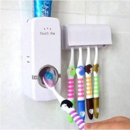 Suporte Para Escova Dispenser De Pasta De Dente Automatico Cor Branca (MC762310) - 3