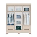 Ver imagem 3 de Guarda-roupas Porto Rico 100% Mdf Tuboarte 6 Portas 4 Gavetas