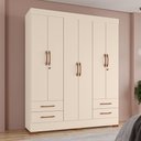 Ver imagem 1 de Guarda-roupas Porto Rico 100% Mdf Tuboarte 6 Portas 4 Gavetas
