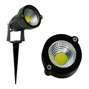 Lâmpada Espeto de Jardim Luminária Led Plana 5w