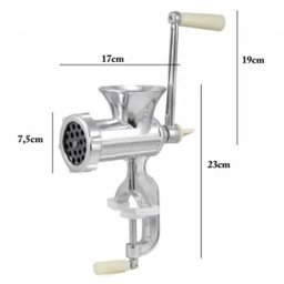 Moedor de Carne Embutidos Alimentos Máquina Manual Moer - 7