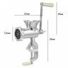 Moedor de Carne Embutidos Alimentos Máquina Manual Moer - 7