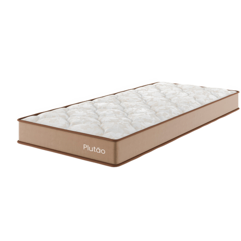 Colchão Espuma Ortopédico Solteiro 19x88x188cm Plutao Tabaco - Casa Giulia
