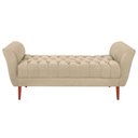 Ver imagem 1 de Recamier Calçadeira Grécia 140cm Casal MDF Bege Smf Decor