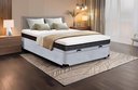Ver imagem 1 de Cama Box Baú Casal Serenelife - Suede Cinza Claro