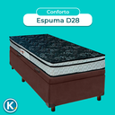 Ver imagem 4 de Cama + Bau Blindado e Colchão D28 Solteiro - Conforto Paropas