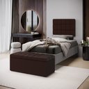 Ver imagem 1 de Kit Painel Rana 100 e Calçadeira Alpha Couro Aradecor
