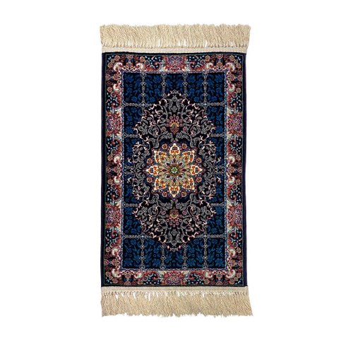 Tapete Persa Iraniano Azul Ideal para Hall de Entrada e Quarto 0,50x0,85cm