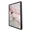 Ver imagem 5 de Quadro Decorativo Abstrato Mármore Lux em Moldura Caixa Tacolado Moldura Trad 1cm Madeira Escura sem