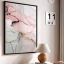 Ver imagem 1 de Quadro Decorativo Abstrato Mármore Lux em Moldura Caixa Tacolado Moldura Trad 1cm Madeira Escura sem