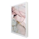 Ver imagem 2 de Quadro Decorativo Abstrato Mármore Lux em Moldura Caixa Tacolado Moldura Trad 1cm Madeira Escura sem