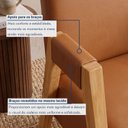 Ver imagem 6 de Kit 2 Cadeiras com Braço para Sala de Jantar com Pés Madeira Maciça Isis
