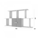 Ver imagem 2 de Nicho Retangular 2 Portas 230 Rosa/Branco
