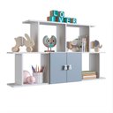 Ver imagem 1 de Nicho Retangular 2 Portas 230 Azul/Branco