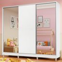 Ver imagem 2 de Guarda Roupa Infantil 100% Mdf Madesa Com Espelhos Branco