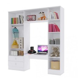 Guarda-Roupa Infantil 5 Portas 2 Gavetas Bambini Espresso Móveis - 3