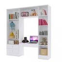 Ver imagem 3 de Guarda-Roupa Infantil 5 Portas 2 Gavetas Bambini Espresso Móveis Branco