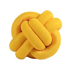 Almofada de Nó Decorativa Amarelo Avulsa - 1