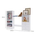 Ver imagem 2 de Guarda-Roupa de Bebê 2 Portas 4 Gavetas Baixinho Espresso Móveis Branco