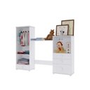 Ver imagem 1 de Guarda-Roupa de Bebê 2 Portas 4 Gavetas Baixinho Espresso Móveis Branco