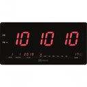 Ver imagem 1 de Relógio de Parede Digital de Led Vermelho 47 Cm X 23 Cm Herweg 6464 Preto