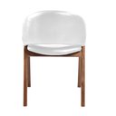 Ver imagem 7 de Kit 6 Cadeiras Decorativa Sala de Jantar Luxo Larissa Facto Branco - Mozzelar