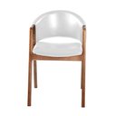 Ver imagem 5 de Kit 6 Cadeiras Decorativa Sala de Jantar Luxo Larissa Facto Branco - Mozzelar