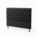Ver imagem 1 de Cabeceira Cama Box Casal Queen Size 160cm Valentina Estofada Preto