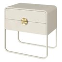 Ver imagem 5 de Mesa Cabeceira 2GAV Luna - Off White - 28062
