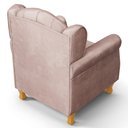 Ver imagem 7 de Kit 02 Poltronas de Amamentação e Descanso Pés Madeira Lucy P04 Veludo Rosê - Mpozenato