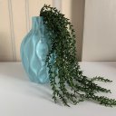 Ver imagem 3 de Vaso verde claro de cerâmica trabalhado decorativo