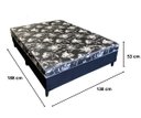 Ver imagem 3 de Cama Box Casal Conjugado Ortopédico Pérola Negra 138x188x53