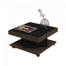 Sala de Estar Completa com Rack, Painel e Mesa de Centro Requinte Espresso Móveis - 5