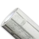 Ver imagem 2 de Vinil Adesivo Tijolinho Realista 3d Branco Autocolante Lavável para Revestimento de Parede