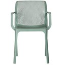 Ver imagem 3 de Kit 4 Cadeiras com Braços Empilhavel Inmetro Sardenha Vega Fratini Polipropileno Verde Aloe