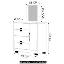 Ver imagem 4 de Cômoda para Quarto 93cm com Espelho Ilha Bela Nature - Vila Rica