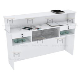 BALCÃO CAIXA DUPLO PARA ATENDIMENTO M316.B MUNDI MOVEIS - 5