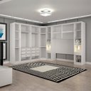 Ver imagem 6 de Guarda-Roupa Casal 12 Portas 7 Peças Modulado Cairo Branco/Neve