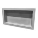 Ver imagem 3 de Nicho para Banheiro e Cozinha Parede Embutir 30x60 Liso Cinza