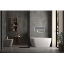 Ver imagem 2 de Nicho para Banheiro e Cozinha Parede Embutir 30x60 Liso Cinza