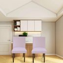 Ver imagem 6 de Kit 04 Cadeiras Para Sala De Jantar Tóquio Pés palito Suede Rosa Bebê - D'Classe Decor