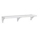 Ver imagem 1 de Prateleira Decorativa com Suporte 100CMX20CM Branco