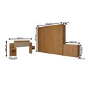 Ver imagem 4 de Quarto Completo Casal Aconchego 7 Portas 11 Gavetas Cinamomo - Panorama Móveis