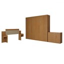 Ver imagem 3 de Quarto Completo Casal Aconchego 7 Portas 11 Gavetas Cinamomo - Panorama Móveis