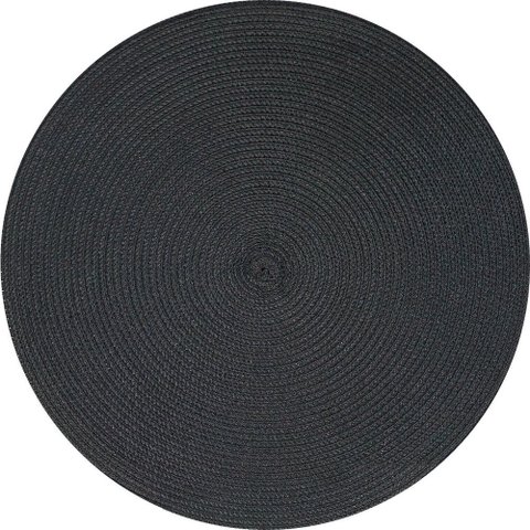 Lugar Americano Redondo 38 Cm Preto