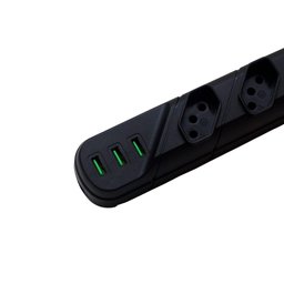 Filtro de Linha 5 Tomadas + 3 Usb Qfl5u Bivolt Qualitronix - 3
