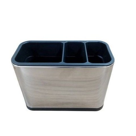 Porta Talheres Inox Organizacao Cozinha Moderno Design Resistente Facil Limpeza