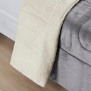 Ver imagem 3 de Coberdrom Sherpa e Flannel Everest Queen Manta Alta 150g 01 Peça - Cinza