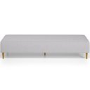 Ver imagem 5 de Puff Decorativo Bali W01 Pés Palito 210x60cm Linho Cinza - Lyam Decor